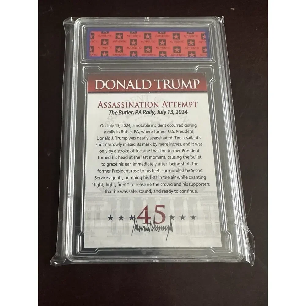 DONALD TRUMP - Assassination Attempt 2024 Card -New!